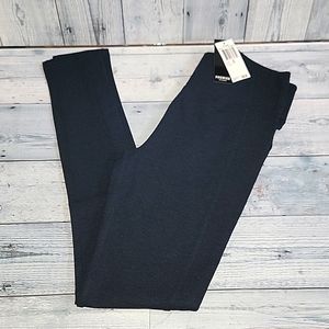Skinny slip on dress pants by Premise / color is heathernavy